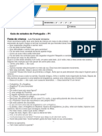 Guia de Estudos de Português - P1 - 1º Bimestre 5 Ano PDF