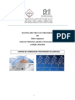 Travaux Pratiques Corrosion 