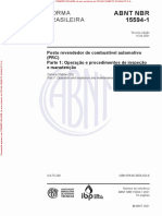 NBR15594-1 - Posto Revendedor de Combustível Automotivo - Parte 1 - Operação e Procedimentos de Inspeção e Manutenção PDF