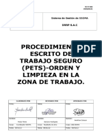 Sst-P-002-Pets Orden y Limpieza