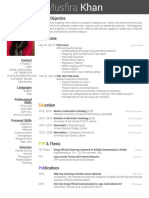 MusfiraKhan's CV