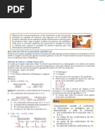 Balanceo de Ecuaciones Químicas para Segundo Grado de Secundaria PDF