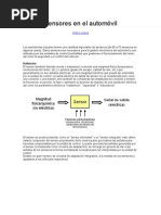 Sensores en El Automóvil