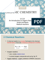 Organic Chemistry: LU 2.0: An Introduction To Organic Reactions: Acids and Bases Radical Reactions