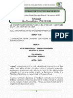 Ley de Obras Publicas Del Estado de Oaxaca PDF