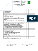 Handwashing Checklist