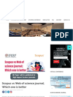 Scopus Vs Web of Science Jourmal Which One Is Better