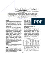 Surface Modification of Polyethylene by A Simple Post-Treatment Method