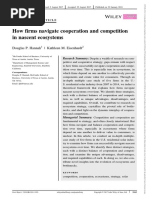 Hannah & Eisenhardt (2018) - How Firms Navigate Cooperation and Competition in Nascent Ecosystems PDF