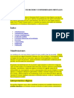 Debate Sobre Exorcismo y Enfermedades Mentales