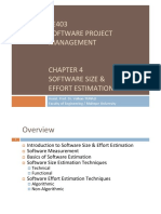 SE403 Software Project Management Chapter 4 PDF