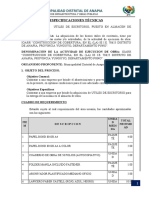 Especificaciones Tecnicas de Utiles de Escritorio