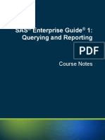 SAS Enterprise Guide Querying and Reporting - Course Notes PDF