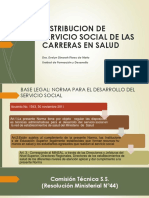 Presentacion Distribucion de Servicio Social de Las Carreras en Salud Dic 2020