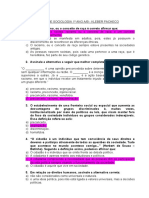 Prova de Sociologia 1º Ano A - B Ii Unidade