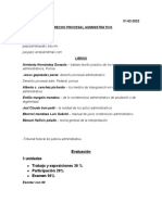 Derecho Procesal Administrativo