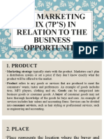 7 Ps MARKETING AND BRANDING