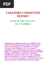 Tarapore Committee Report