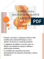 5 Aula - FISIOLOGIA MATERNA DURANTE A GRAVIDEZ