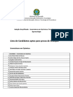 Listados Candidatos Redao Seleo Simplificadacursos Superiores