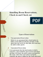 Lecture 4 Handling Room Reservations Check in and Check Out FINAL