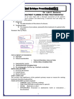 Diagnosis & Failure in Fixed Prosthodontics