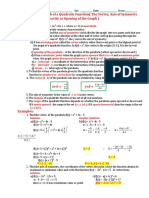 Lesson 2.3 Graphs of Quadratic Functions 2