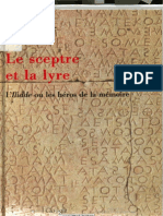 David Bouvier LE SCEPTRE ET LA LYRE Iliade Ou Les Héros de La Mémoir PDF