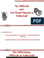 Official and Hand Signals in Volleyball