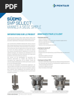 Single Seat Valves SVP Select Sudmo Leaflet v2110 FR