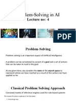 Lecture 4 - Problem Solving in AI