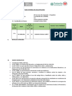 PLAN TUTORIAL AULA 1° A - Sudario 2022