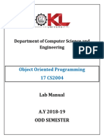 LAB MANUAL To Be Completed