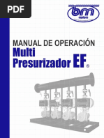 MANUAL DE OPERACION DEL Multi Presurizador EF PDF