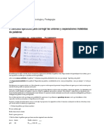 5 Sencillos Ejercicios para Corregir Las Uniones y Separaciones Indebidas de Palabras