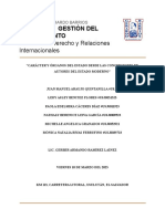 Carácter y Órganos Del Estado Desde Las Concepciones de Autores Del Estado Moderno