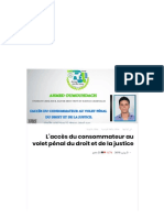 L'accès du consommateur au volet pénal du droit et de la justice - مجلة القانون والأعمال PDF