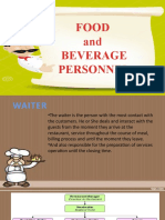 Food and Beverage Personnel