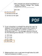 If Two Equal Positive Charges Are Placed Equidistant