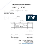 Early Hearing Application - R.L. Batheja