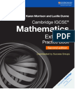 Cambridge IGCSE Mathematics Coursebook Core and Extended Practice PDF