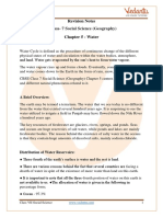 CBSE Class 7 Geography Chapter 5 Notes - Water