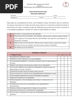 Pauta Observacion Trabajo Educadora Diferencial