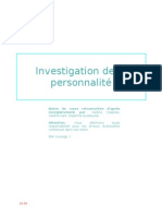 Investigation de La Personnalite-Dino