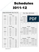 Bell Schedule