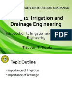 1 Introduction To Irrigation and Drainage