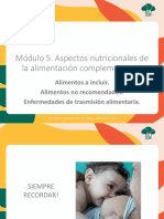 Módulo 5. Aspectos Nutricionales de La Alimentación Complementaria