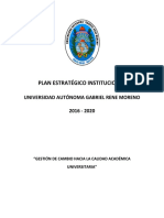 Plan Estategico Institucional Uagrm 2016-2020