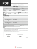 Customer Request Form PDF