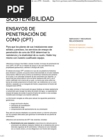 SGS América Latina - Ensayos de Penetración de Cono (CPT) - Sostenibilidad